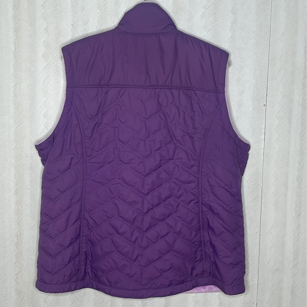 ❤️ FREE COUNTY Women's Purple Puffer Vest Size L - Picture 3 of 3